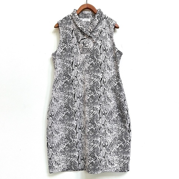 Calvin Klein Dresses & Skirts - Calvin Klein Snake Print Sheath Dress, Size 14
